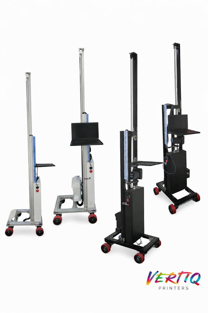 Vertiq UV wall and floor printer machines lineup — all three models